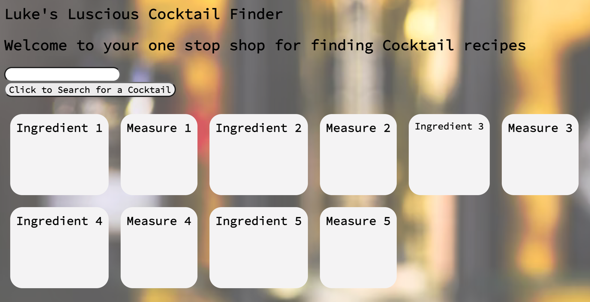 Photo of Cocktial Recipe Finder